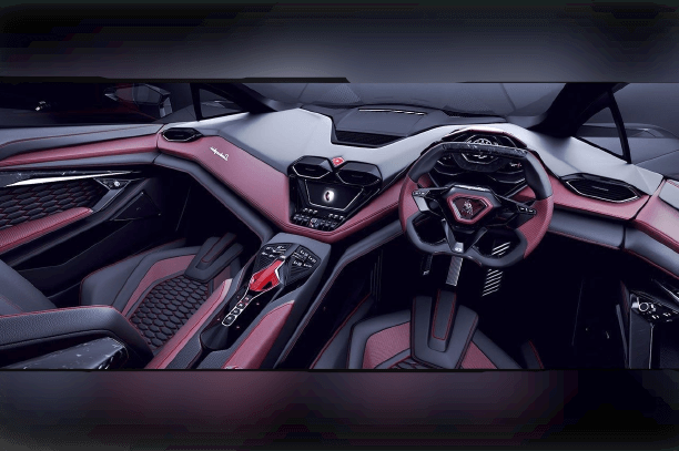 Interior of the Lamborghini Terzo Millennio concept car
